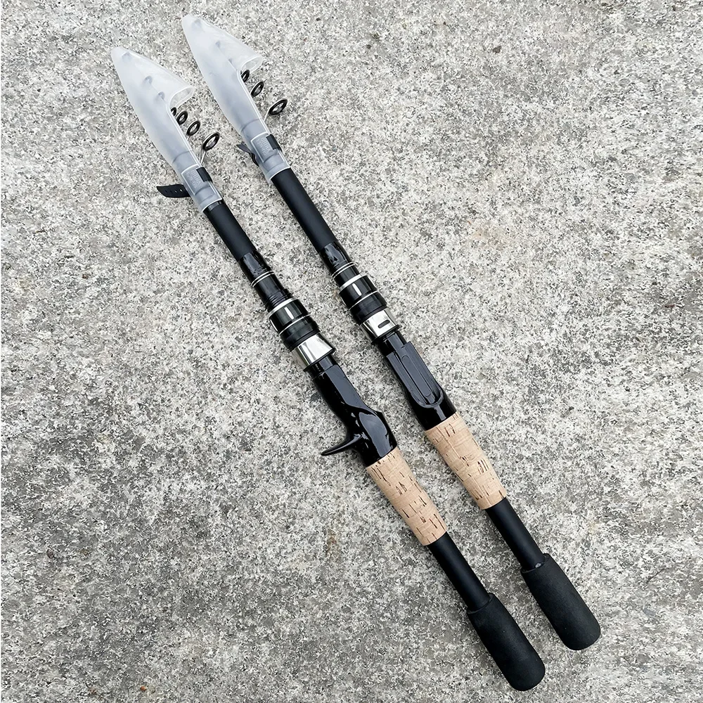Bait Weight 8-25g Spinning Casting Rods Fishing Pole Tackle 1.5M/1.8M/2.1M/2.4M Telescopic Lure Rod Carbon Cork Wood Handle New - Image 6