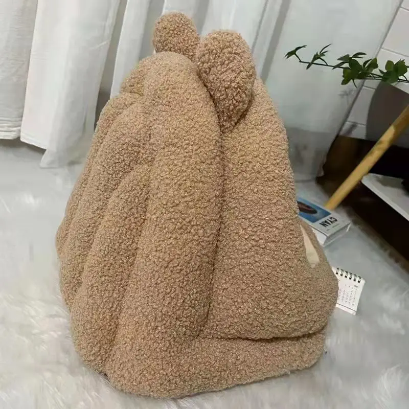 Cat Nest, Cat Bed, Semi Enclosed Cat House, Winter Warmth For Kittens, Small Dogs, Pet Sleeping Nests, Cat And Dog Universal - Image 3