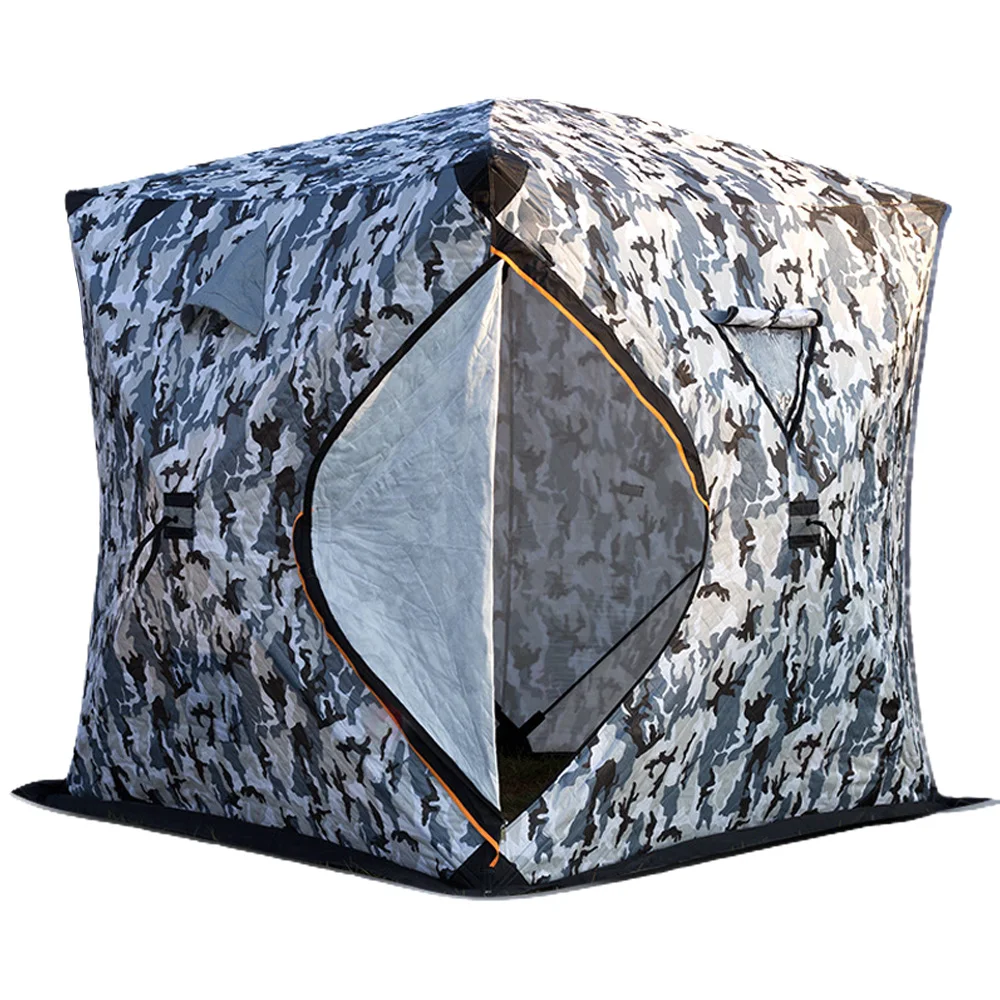 Easy Set-up Winter Fishing Tent Ice Fishing Tent Portable Ice Fishing Shelter Waterproof & Windproof Winter Fishing Equipment - Image 10