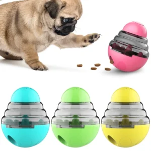 Dog Toy Treat Dispenser For Small Big Dogs Interactive Shaking Leakage Food Container Increases IQ Tumbler Pet Track Rolling Toy