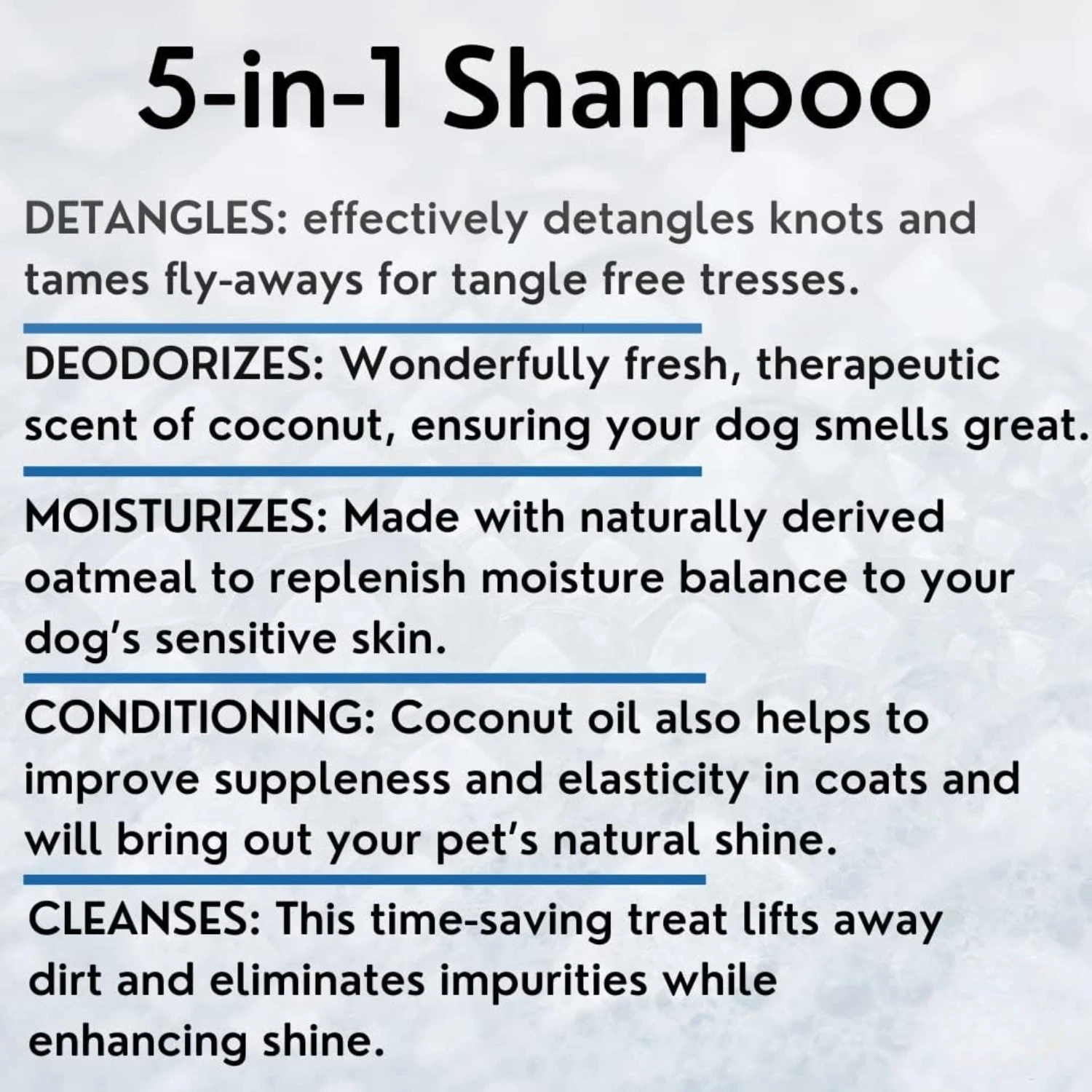 ATUBAN 16 floz 5 in 1 Dog Shampoo for Itchy Skin - Sensitive Skin Dog Shampoo for Smelly Dogs - Dog Shampoos & Conditioners - Image 4