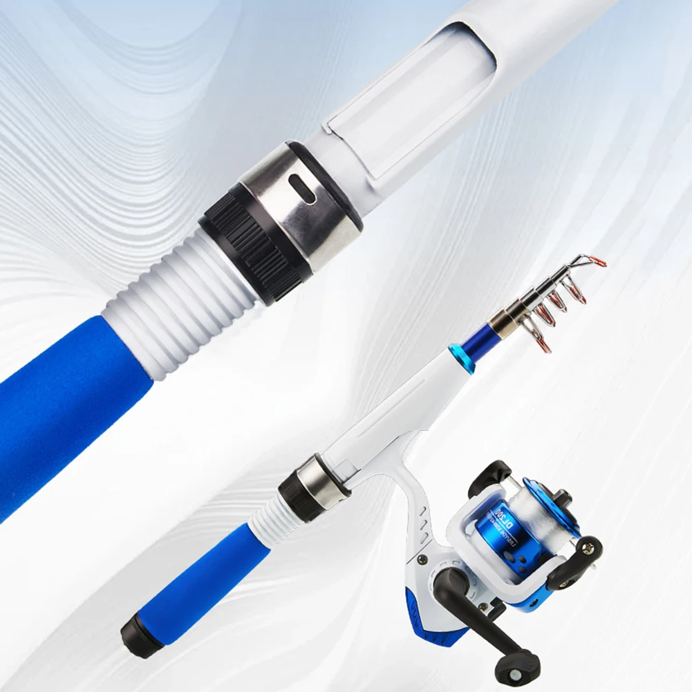1.2M Mini Fishing Pole Kits With Short Telescopic Fishing Rod And-Spinning Reel Baits Travel Pole Set For Beginner Children - Image 5
