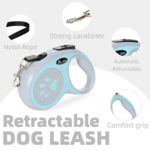 3/5M Dog Leash For Small Medium Large Dogs Cat Puppy Lead Extending Automatic Retractable Outdoor Walking Pet Labrador Supplies