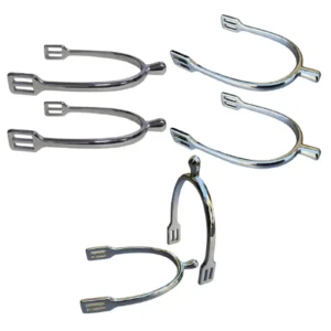 2x Horse Spurs Professional Sturdy Portable Practical Equestrian Equipment Equestrian Training Spurs Zinc Alloy for Women/Kids