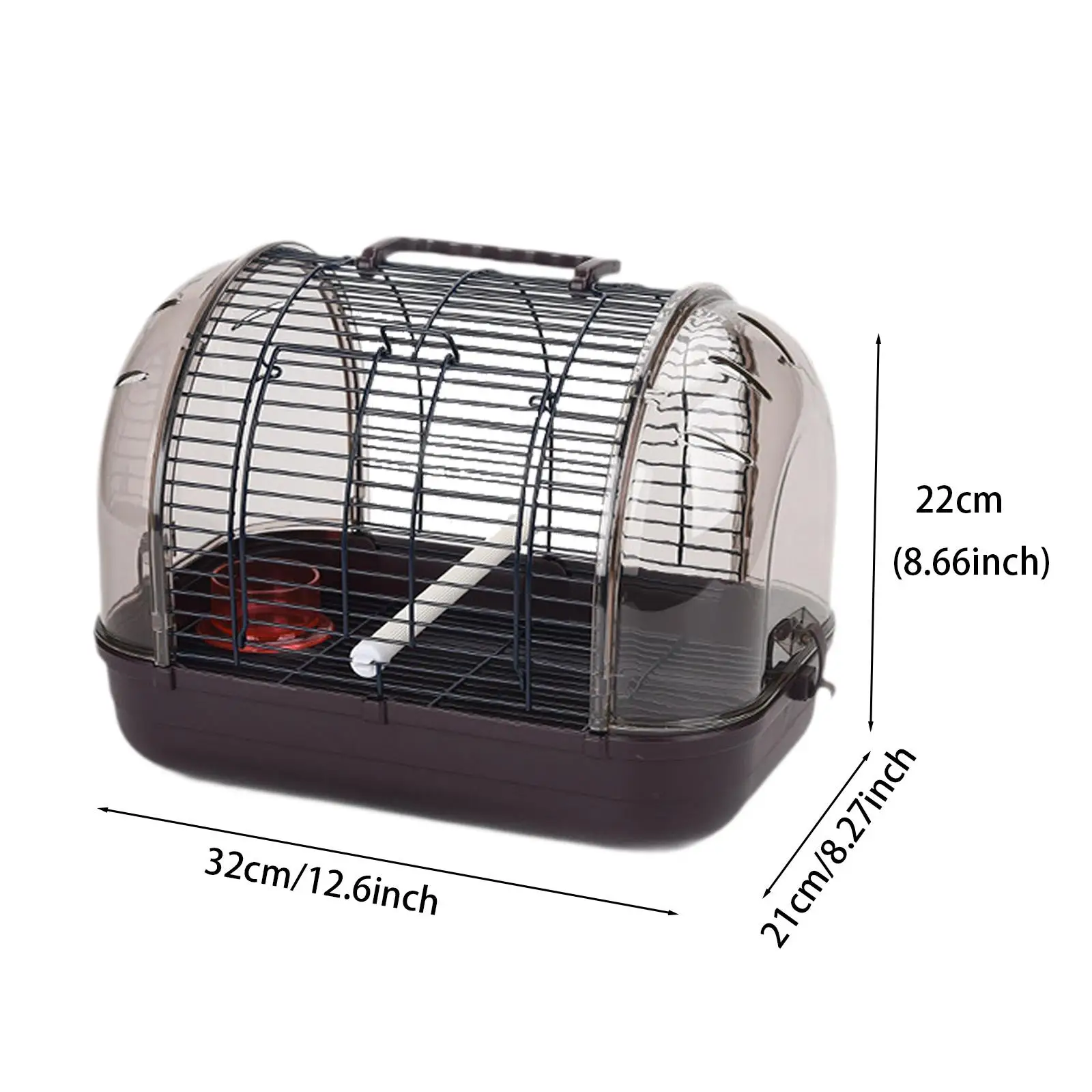 Transport Cage Breathable Small Villa Bird Cage Lightweight Bird Carrier for Small Birds Parrotlets Budgies Cockatiels Parrots - Image 6