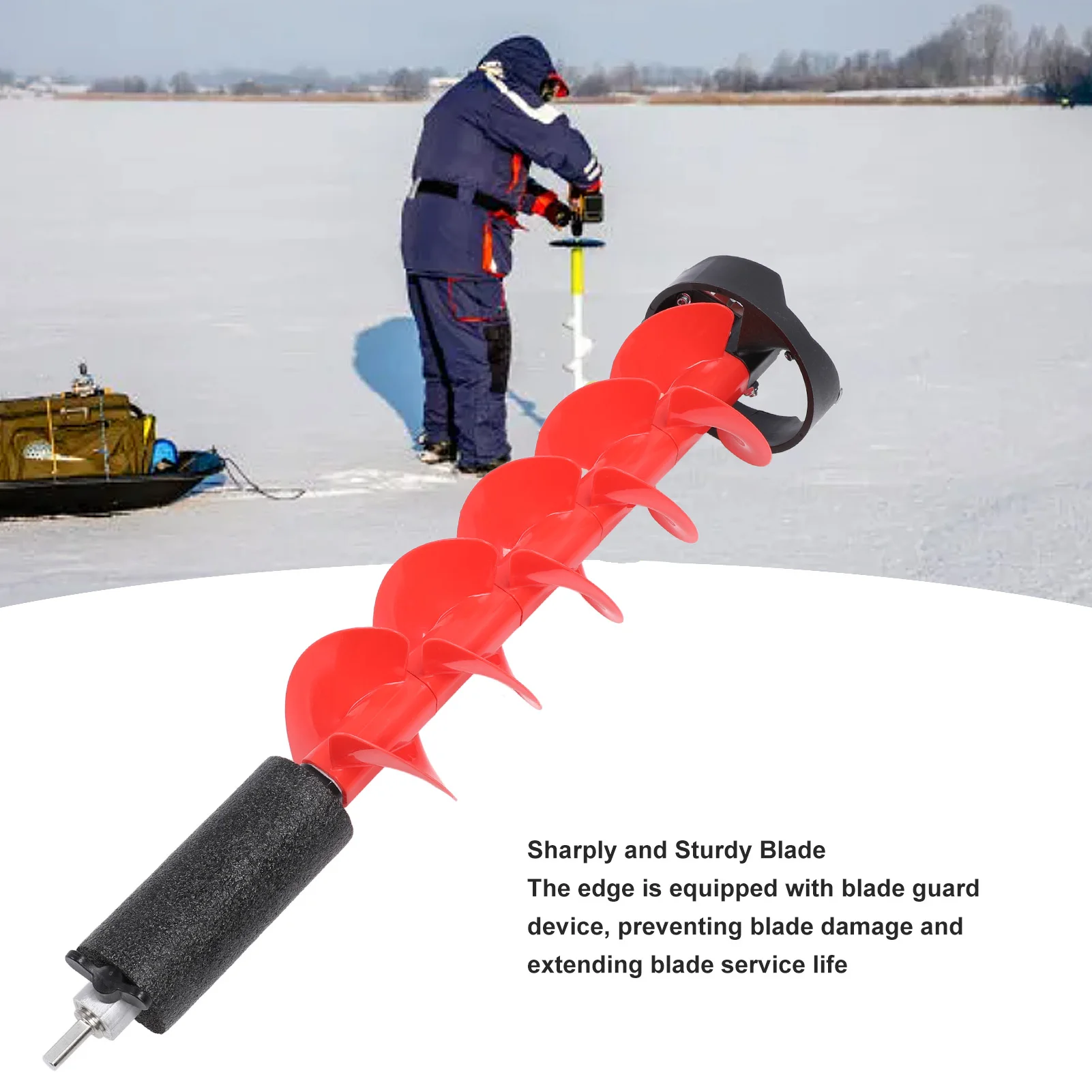 Ice Fishing Auger Ice Auger For Fishing Electric Nylon Corless With Positioning Drill For Enthusiasts Electric Ice Fishing Auger - Image 3