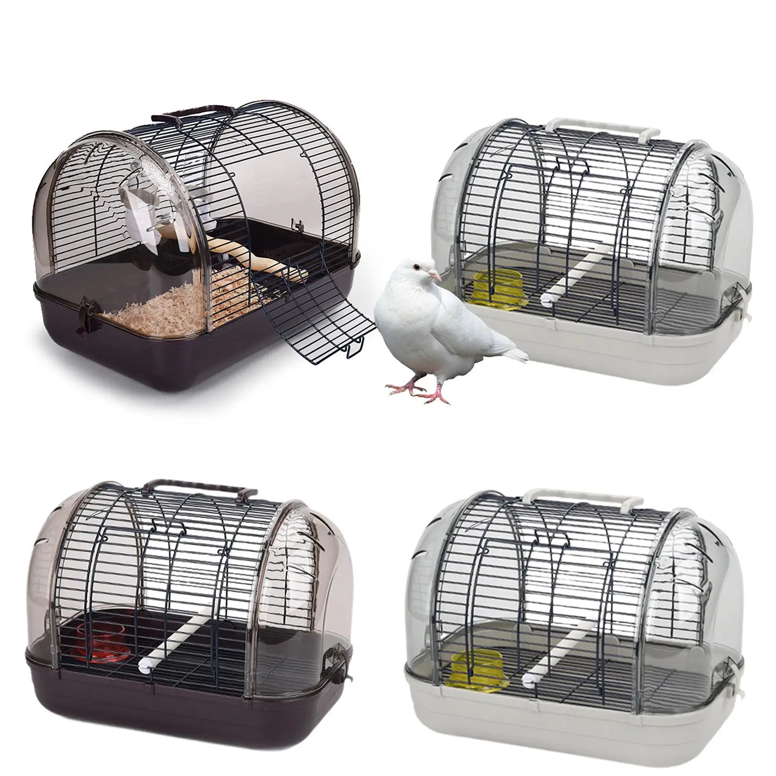 Transport Cage Breathable Small Villa Bird Cage Lightweight Bird Carrier for Small Birds Parrotlets Budgies Cockatiels Parrots - Image 4