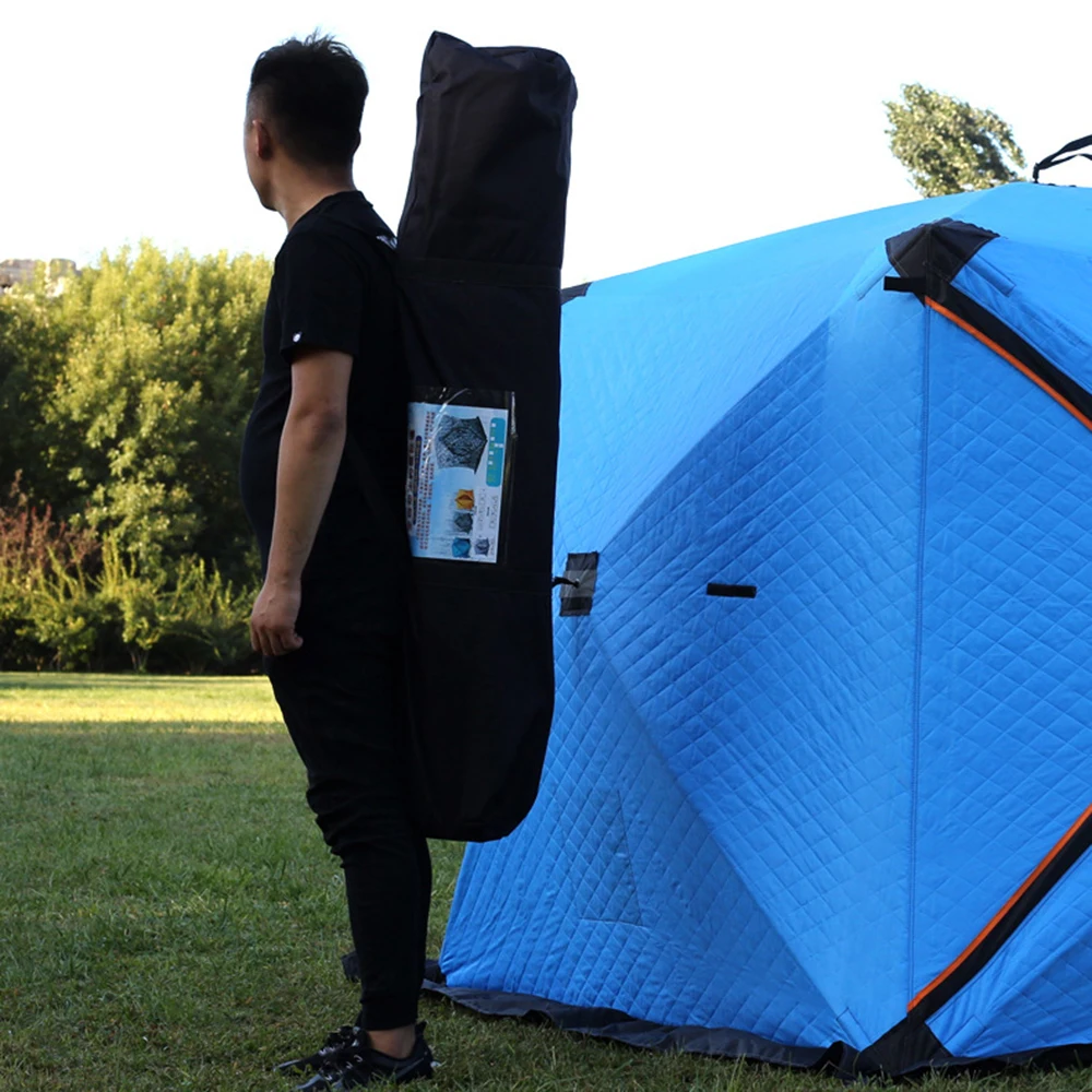 Easy Set-up Winter Fishing Tent Ice Fishing Tent Portable Ice Fishing Shelter Waterproof & Windproof Winter Fishing Equipment - Image 3