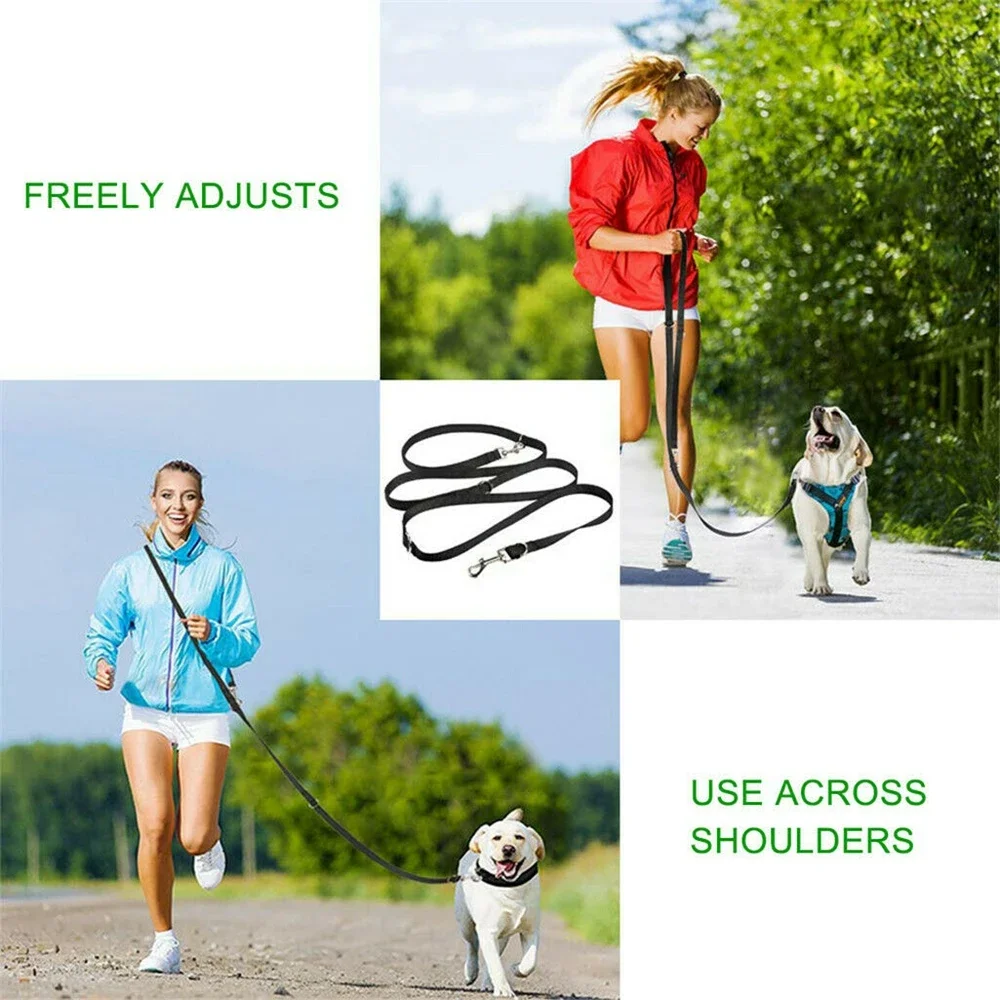 2.5M Outdoor Dog Leashes Dog Chain Control Dog Lead Leash Adjustable Training Double Ended Police Style Safety Pet Dogs Walking - Image 3