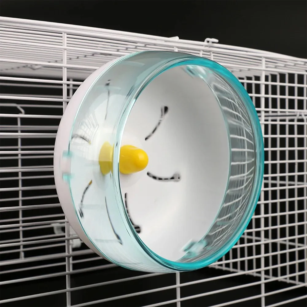 Hamster Running Disc Toy Sport Running Silent Transparent Small Pet Rotatory Jogging Wheel Wheel Toys pet Hamster Cage Supplies - Image 5