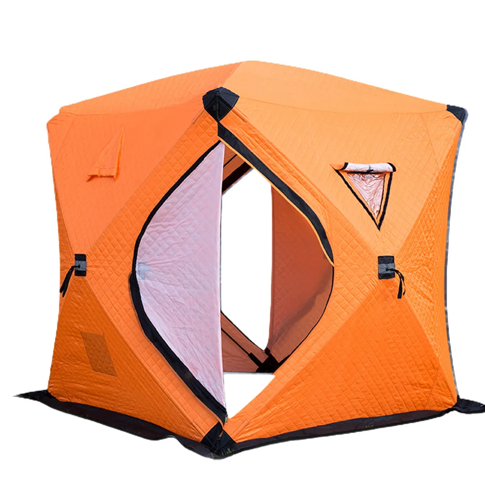 Easy Set-up Winter Fishing Tent Ice Fishing Tent Portable Ice Fishing Shelter Waterproof & Windproof Winter Fishing Equipment - Image 7