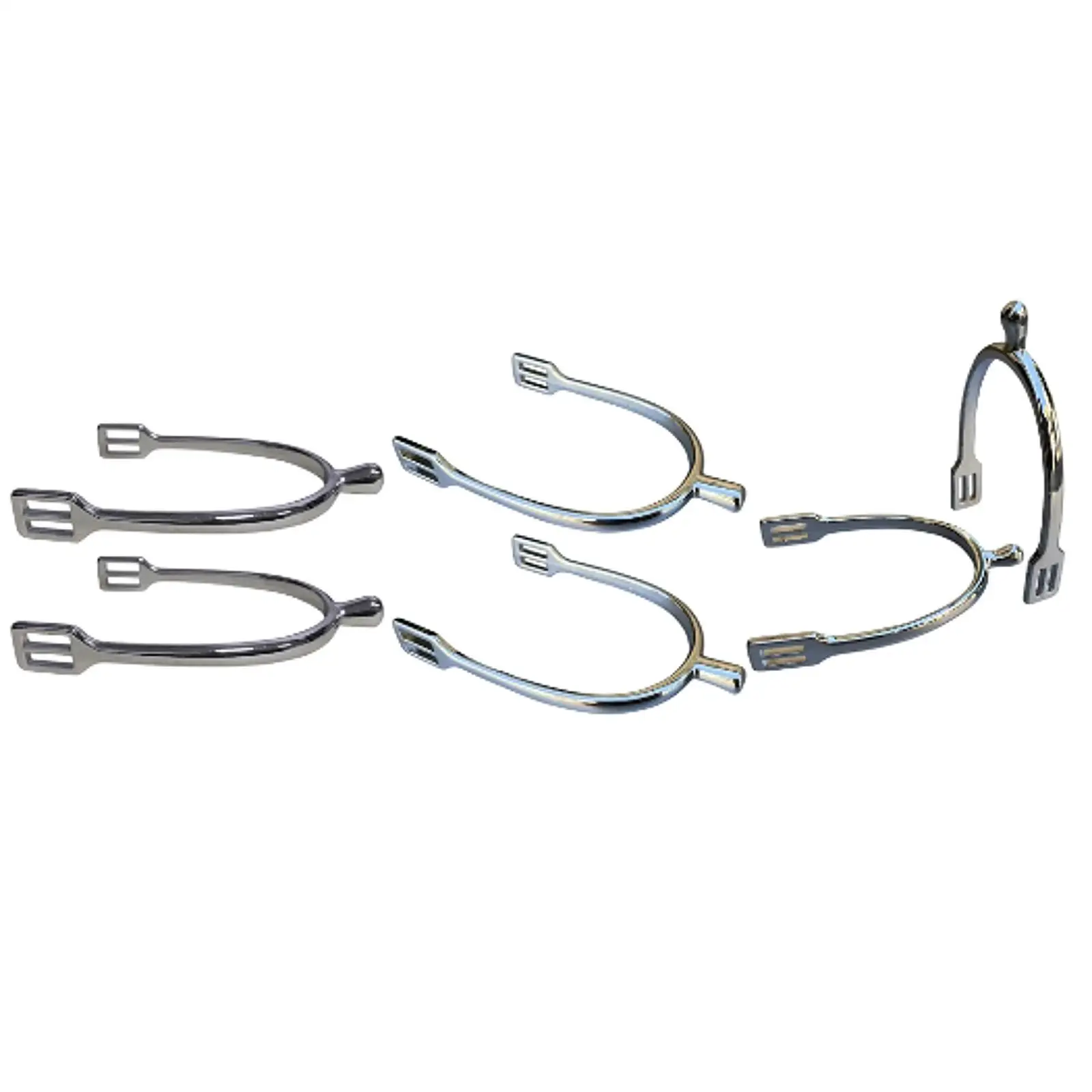 2x Horse Spurs Professional Sturdy Portable Practical Equestrian Equipment Equestrian Training Spurs Zinc Alloy for Women/Kids - Image 4