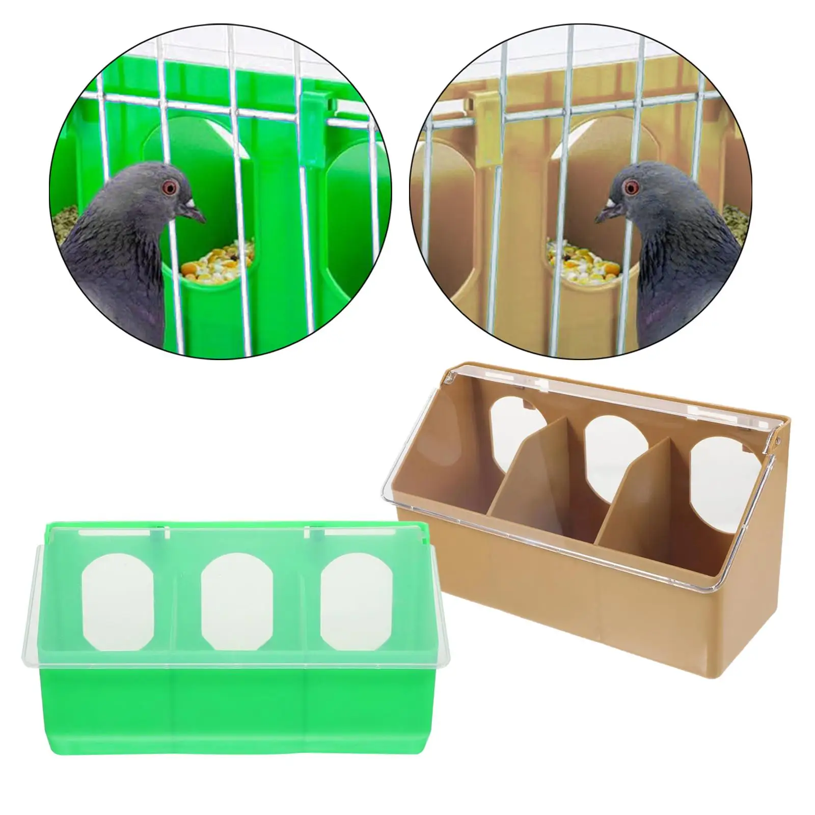 Pigeon Feeder, Bird Food, Hanging Box, Pet Bowl, Thick Waterer, Duck, Hamster, - Image 3