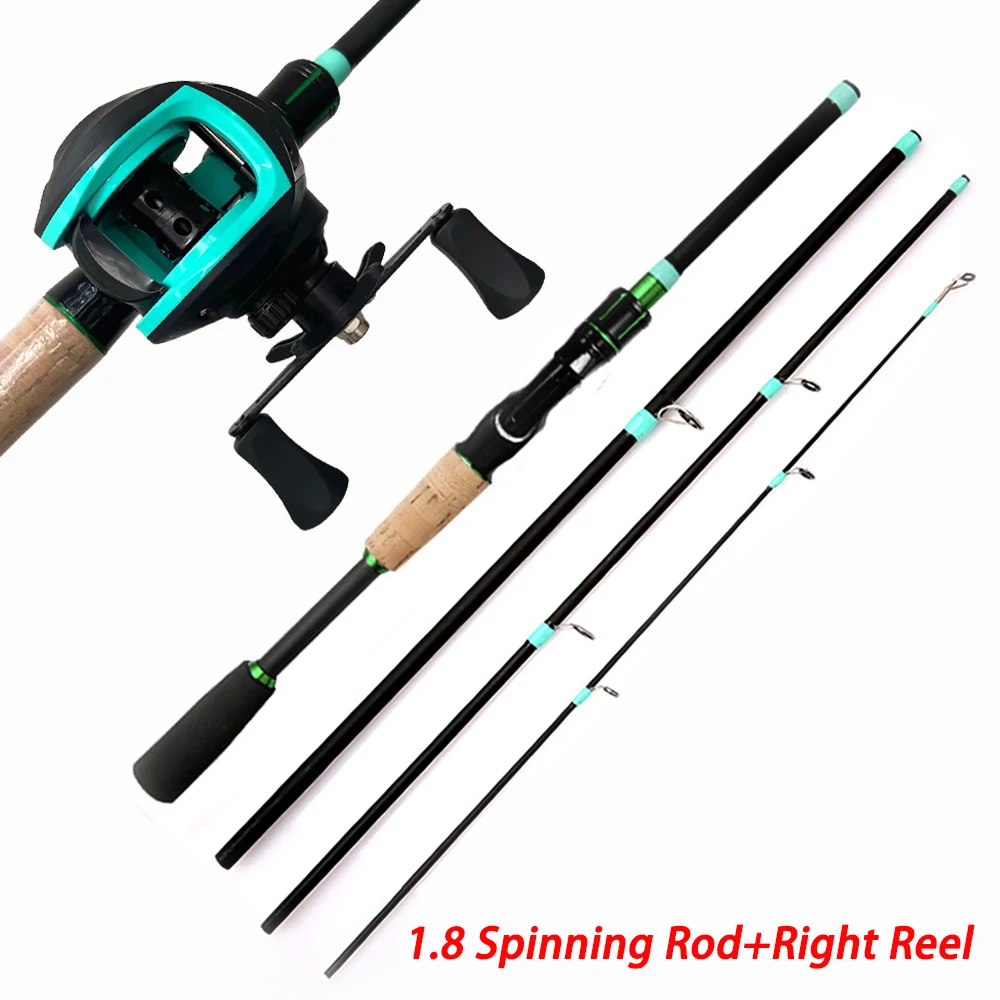 Fishing Rod Reels Combo 4/5Sections ML Action 3.5g-14g Ultralight Trave Rod With Baitcasting Reel Kit Carp Fishing Pesca1.8/2.1m - Image 12