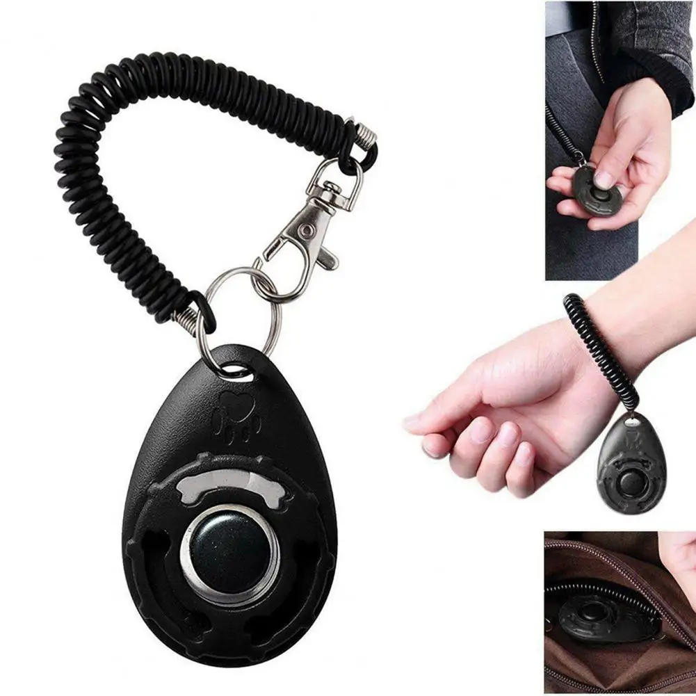 Dog Training Clicker Pet Cat Plastic New Dogs Click Trainer Aid Tools Adjustable Wrist Strap Sound Key Chain Dog Supplies - Image 4