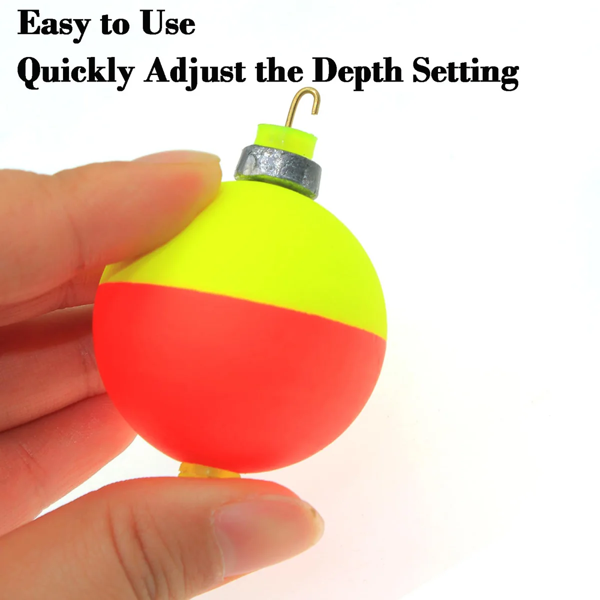 Fishing Bobbers Floats Foam Snap on Float Weighted Bobbers Fishing Push Button Snap-on Bobbers Spring Oval Fishing Floats - Image 2