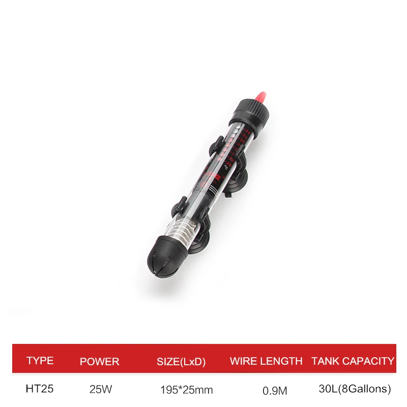 110v-220v Adjustable Temperature Thermostat Heater Rod 25W/ 50W/ 100W/ 200W/ 300W Submersible Aquarium Fish Tank Water Heat - Image 11