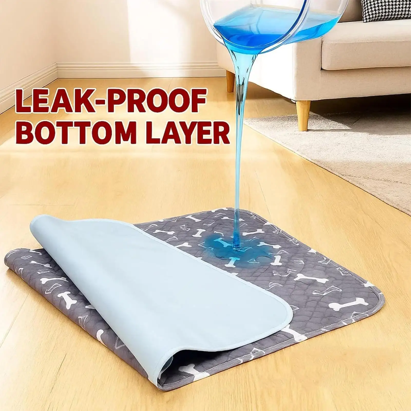 Dog Pee Pads Fast Absorbent Pet Training Mat Leak-Proof Pet Training Pads for Dogs Indoor for Pee Cats Potty Training pee pads - Image 6