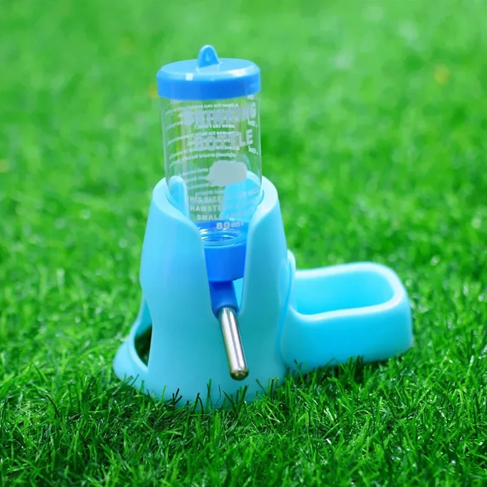 Hamster Water Feeder Small Animal Automatic Dispenser Drinking Water Bottle Bowls Dish with Food Container for Guinea Pig Rat - Image 8