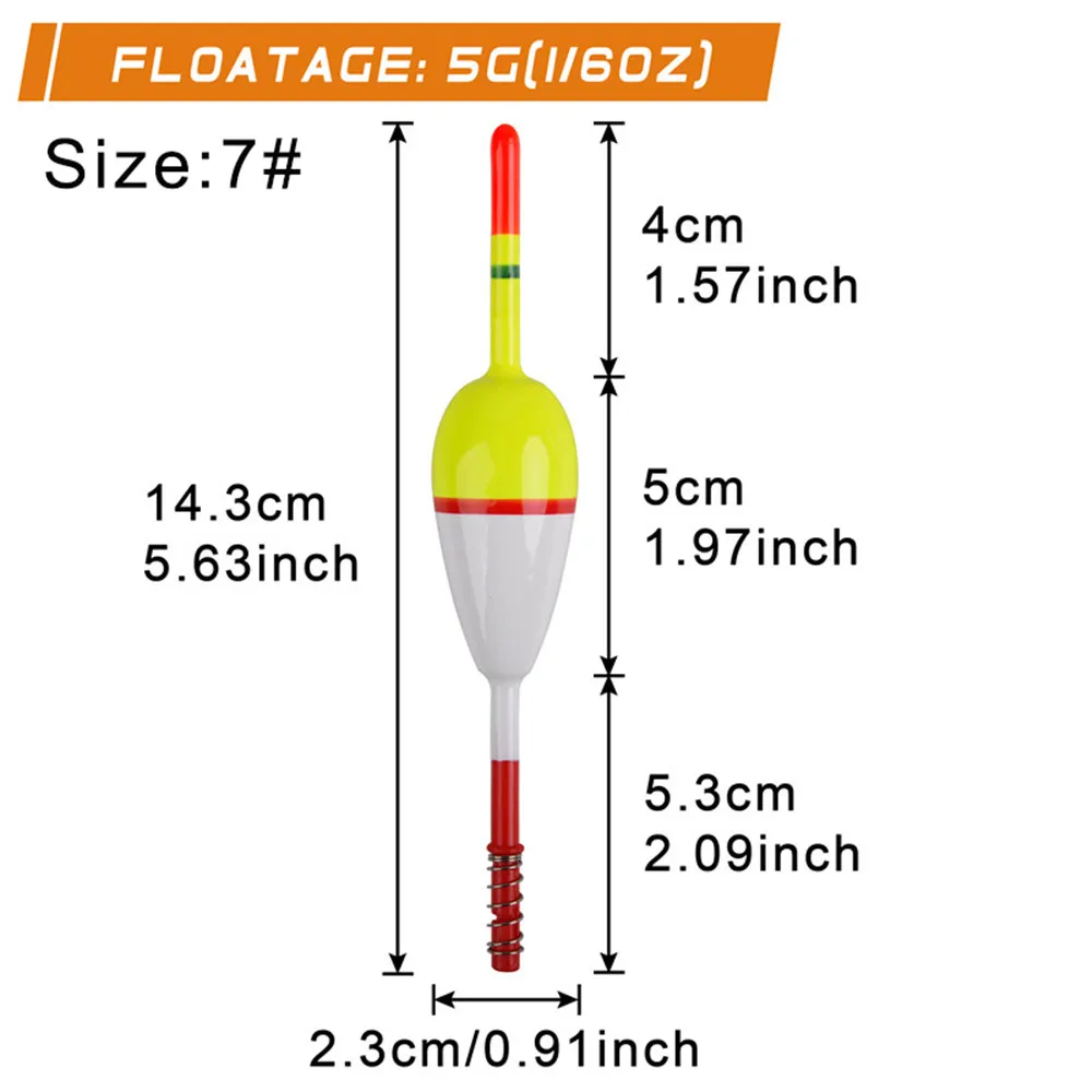 4PCS Fishing Floats Slip Bobbers Balsa Wood Floats Spring Bobbers with Oval Slip Bobbers for Crappie Panfish Walleyes Fishing - Image 2