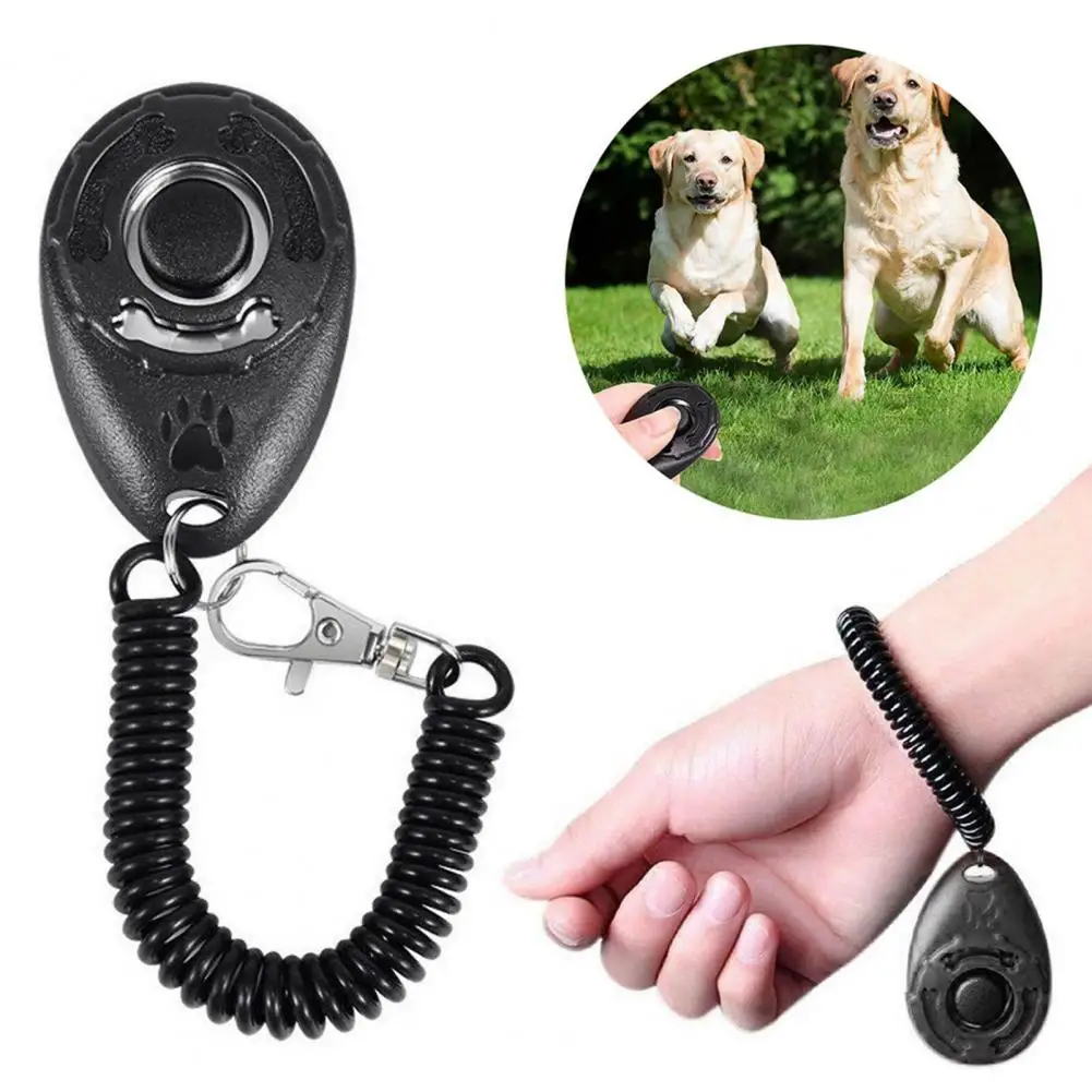 Dog Training Clicker Pet Cat Plastic New Dogs Click Trainer Aid Tools Adjustable Wrist Strap Sound Key Chain Dog Supplies - Image 2