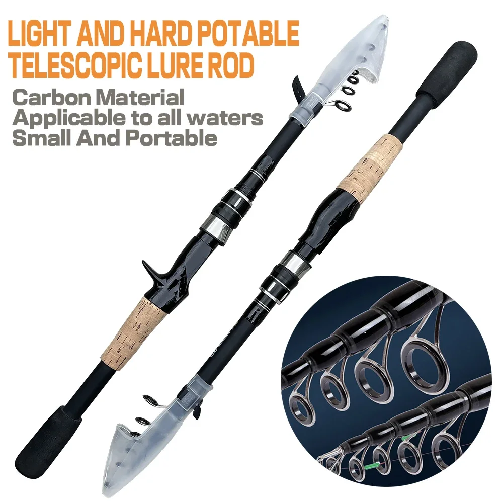 Bait Weight 8-25g Spinning Casting Rods Fishing Pole Tackle 1.5M/1.8M/2.1M/2.4M Telescopic Lure Rod Carbon Cork Wood Handle New - Image 3