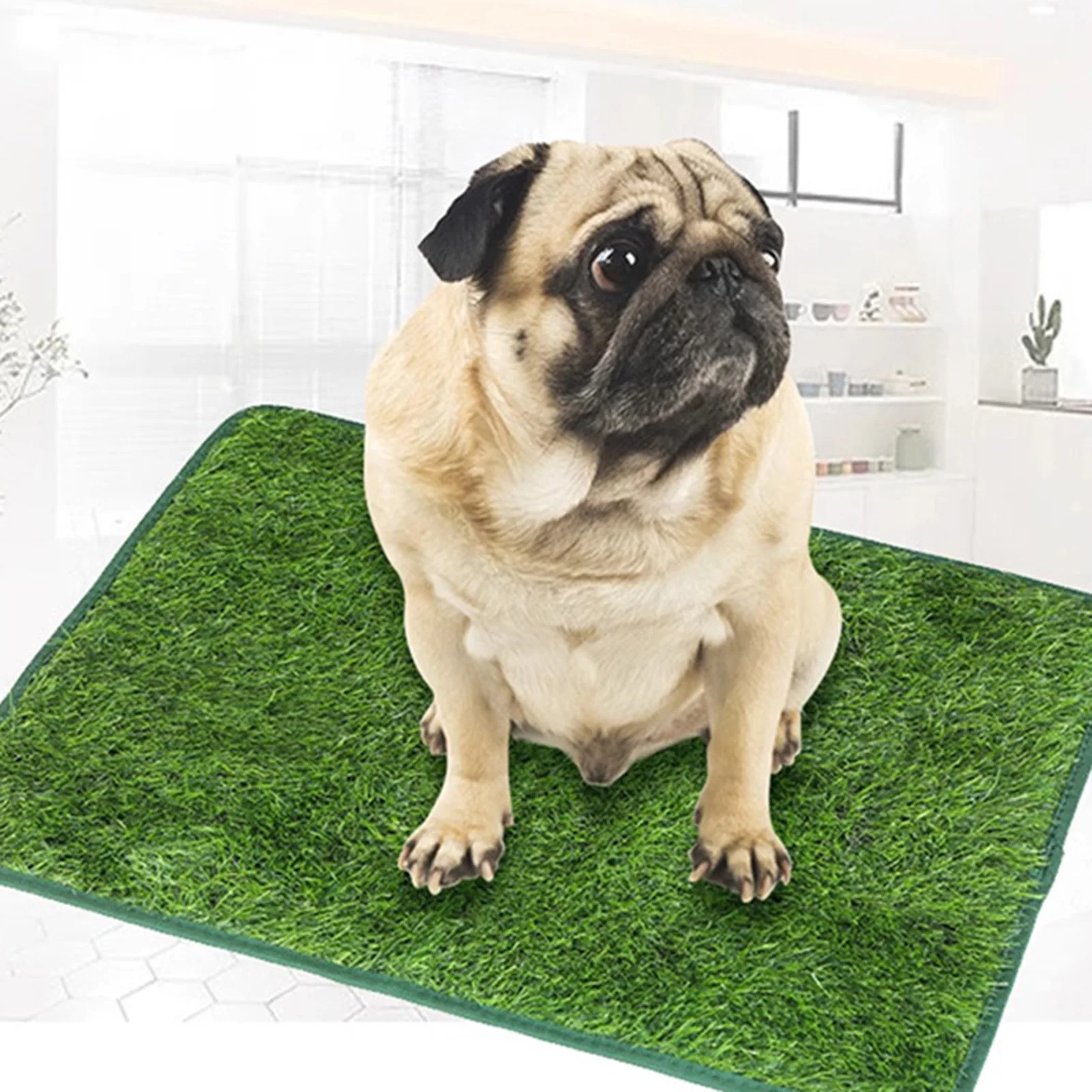 Dog Grass Mat Pee Pad Artificial Grass Pet Dog Training Pee Pad Reusable Strong Absorbency Pee Pad Suitable For Dog Potty Train - Image 3