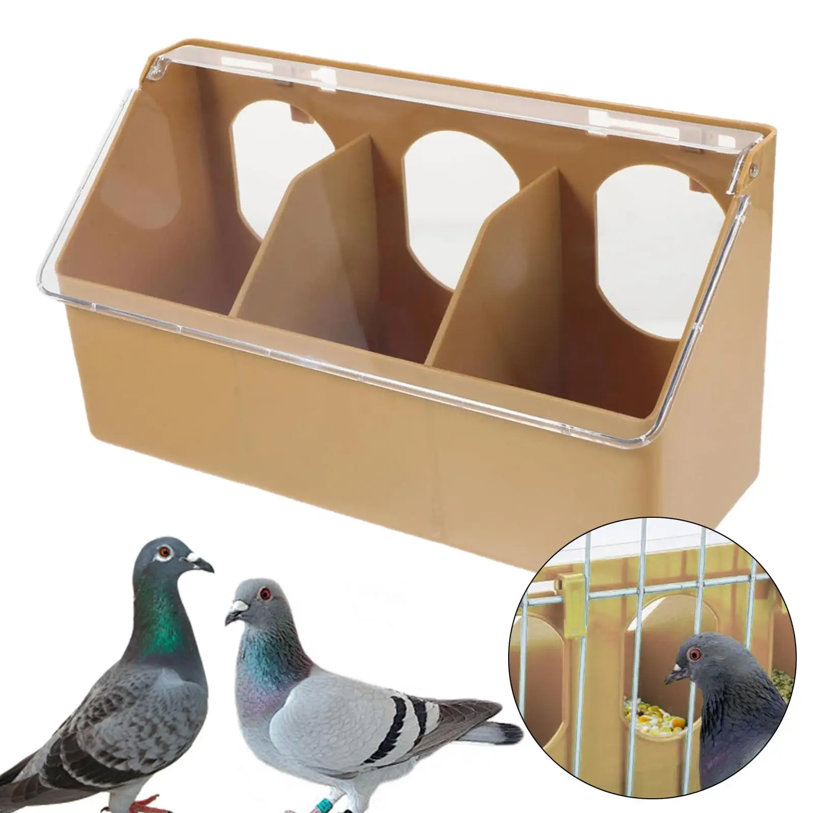 Pigeon Feeder, Bird Food, Hanging Box, Pet Bowl, Thick Waterer, Duck, Hamster, - Image 8