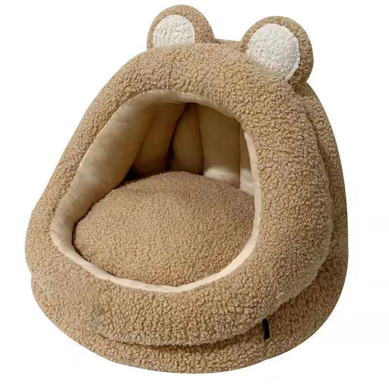 Cat Nest, Cat Bed, Semi Enclosed Cat House, Winter Warmth For Kittens, Small Dogs, Pet Sleeping Nests, Cat And Dog Universal - Image 5