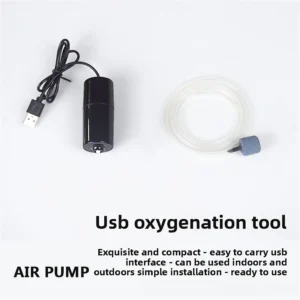 Fish Tanks Supplies Multiple Colors Available Oxygen Pump for Aquarium Accessory Outdoor Fishing Aerator USB Rechargeable