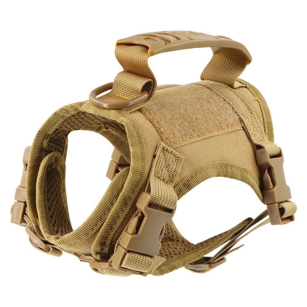 Tactical Puppy Harness Leash For Small Dogs Cats Adjustable Kitten Vest For Military Service Dog Working Training Walking - Image 13