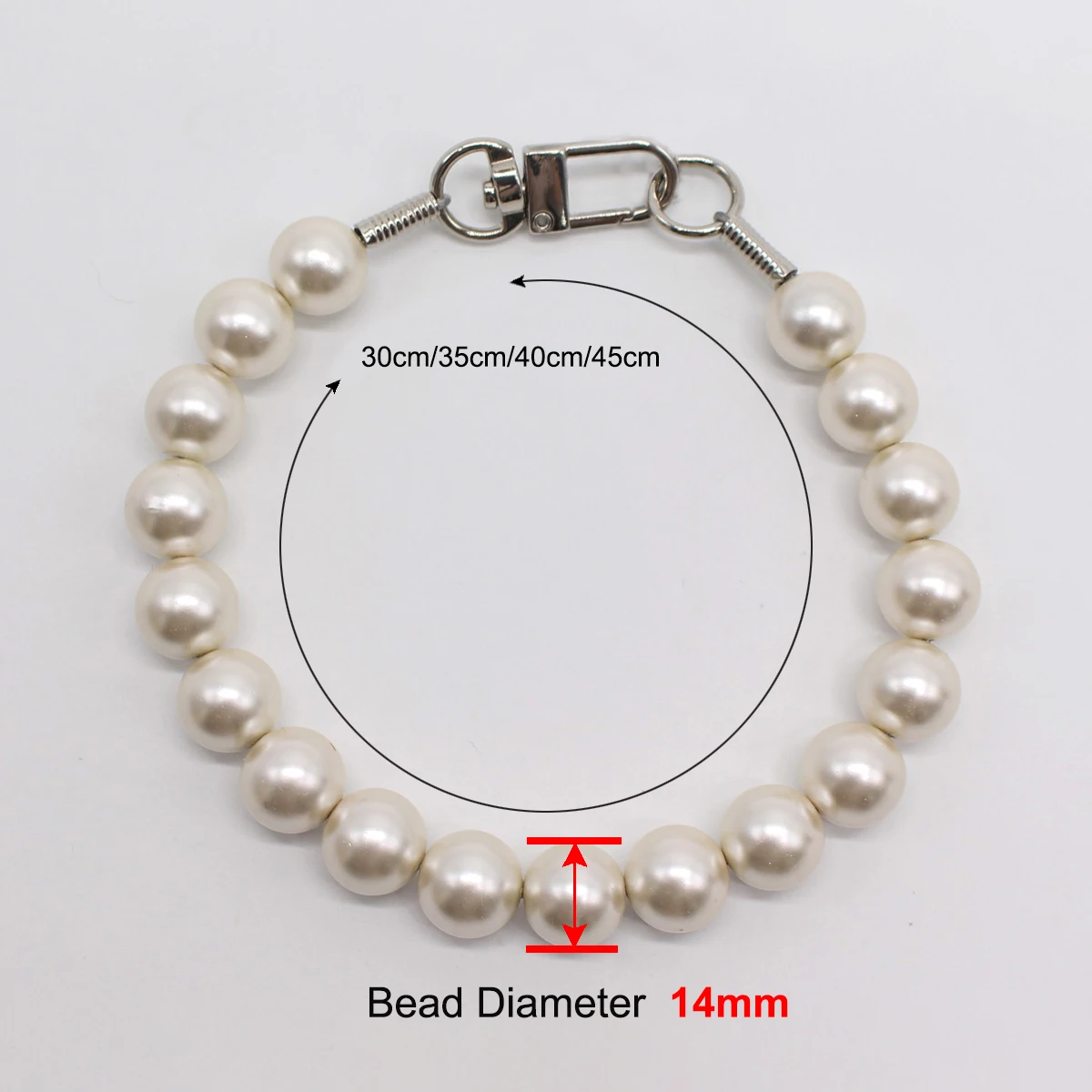 Dog Pearl Collars for Large Dogs Cats Pet Necklace Jewelry Chihuahua Yorkie Girl Clothing Dress Costume Accessories Wire Rope - Image 3