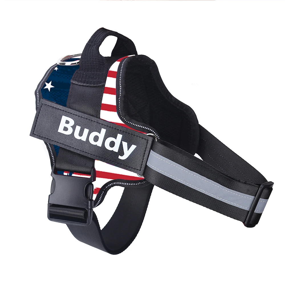 Personalized Dog Harness NO PULL Reflective Breathable Pet Harness Vest For Small Large Dog outdoor Walk Training Accessories - Image 7