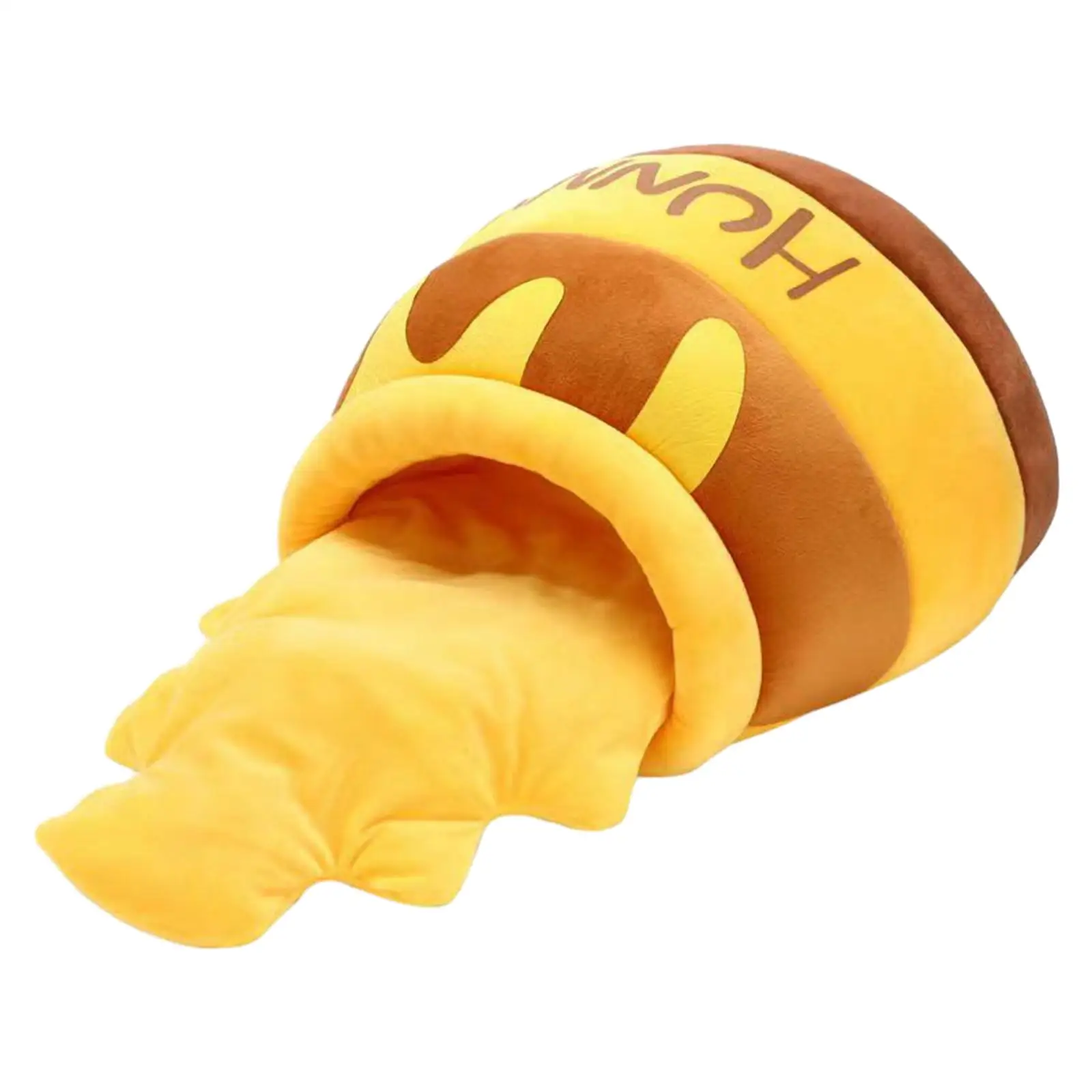 Cat Bed for Indoor Cats Sleeping Bed Pet Cat Bed Cartoon Washable Nonslip Bottom Non Slip Removable Cushion Honey Pot Cozy Cave - Image 3