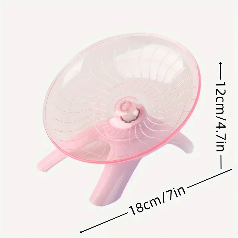 Hamster Running Disc Toy Sport Running Silent Transparent Small Pet Rotatory Jogging Wheel Wheel Toys Pet Hamster Cage Supplies - Image 8