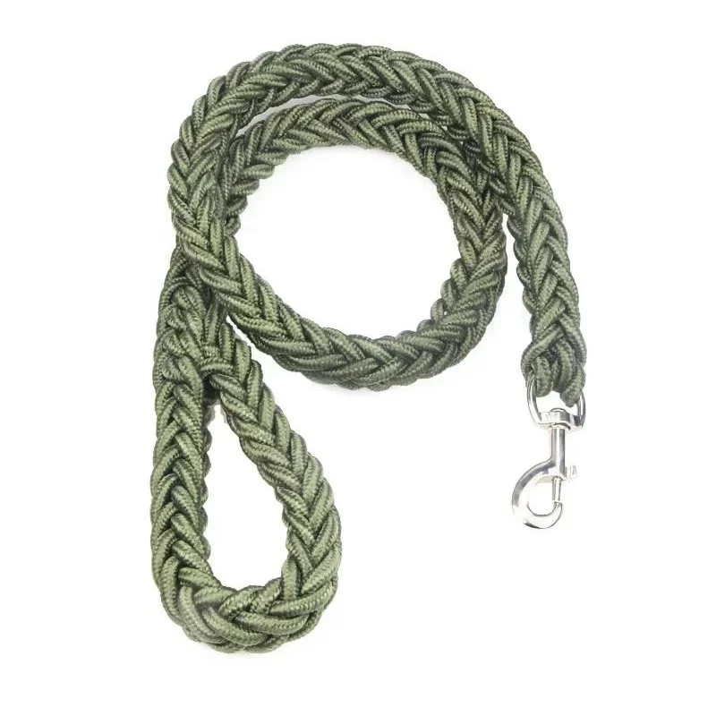 Large Dog Leash Nylon Braided Traction Rope Pet Walking Thick Hand Rope For Bulldog Rottweiler Hound Dogs Accessories - Image 8