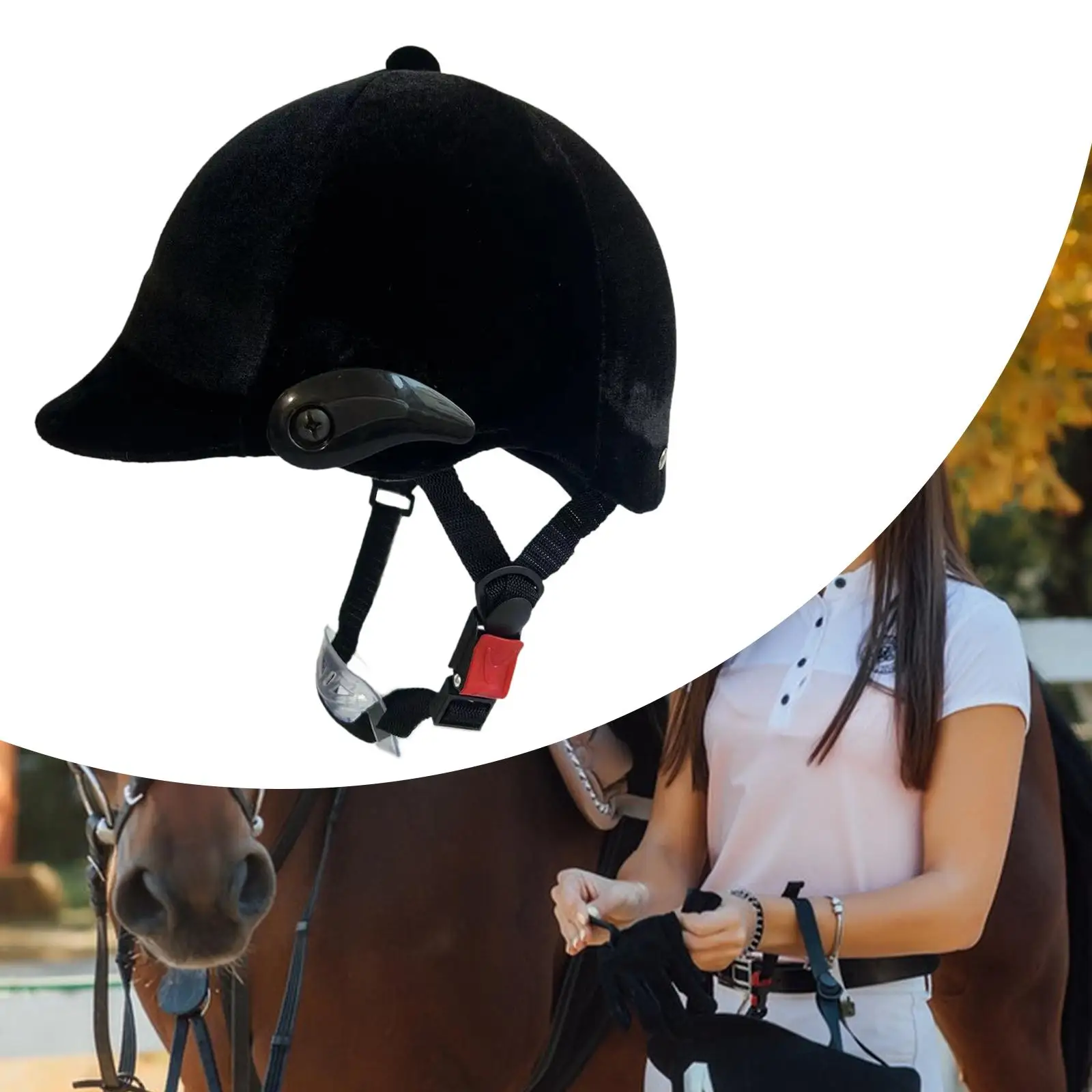 Horse Riding Helmet Professional Riding Cap Protective Gear Outdoor Sports Equestrian Hat Cap Adjustable Lightweight Equipment - Image 2