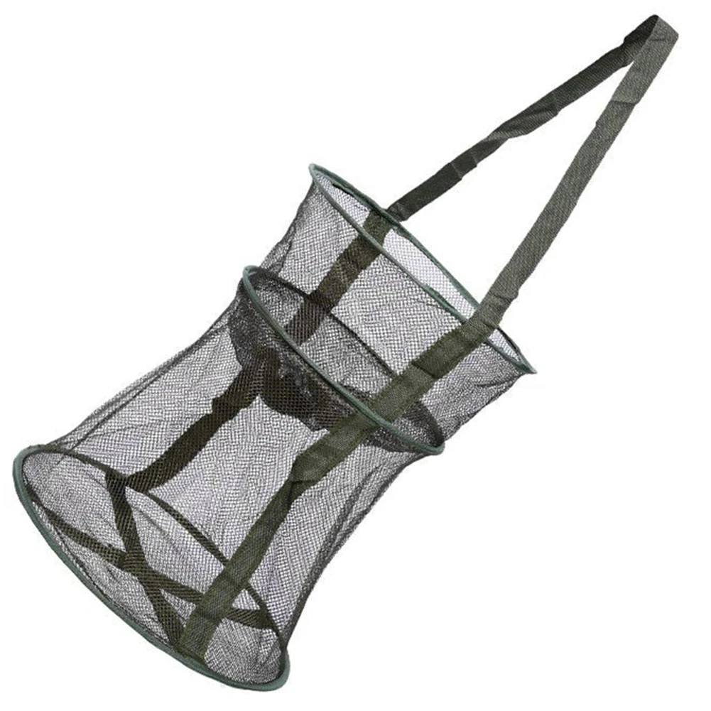 Folding Fishing Net Shrimp Fish Trap Carp Large Creel Feeder Crab Catchers Surfcasting Accessories Cast Network