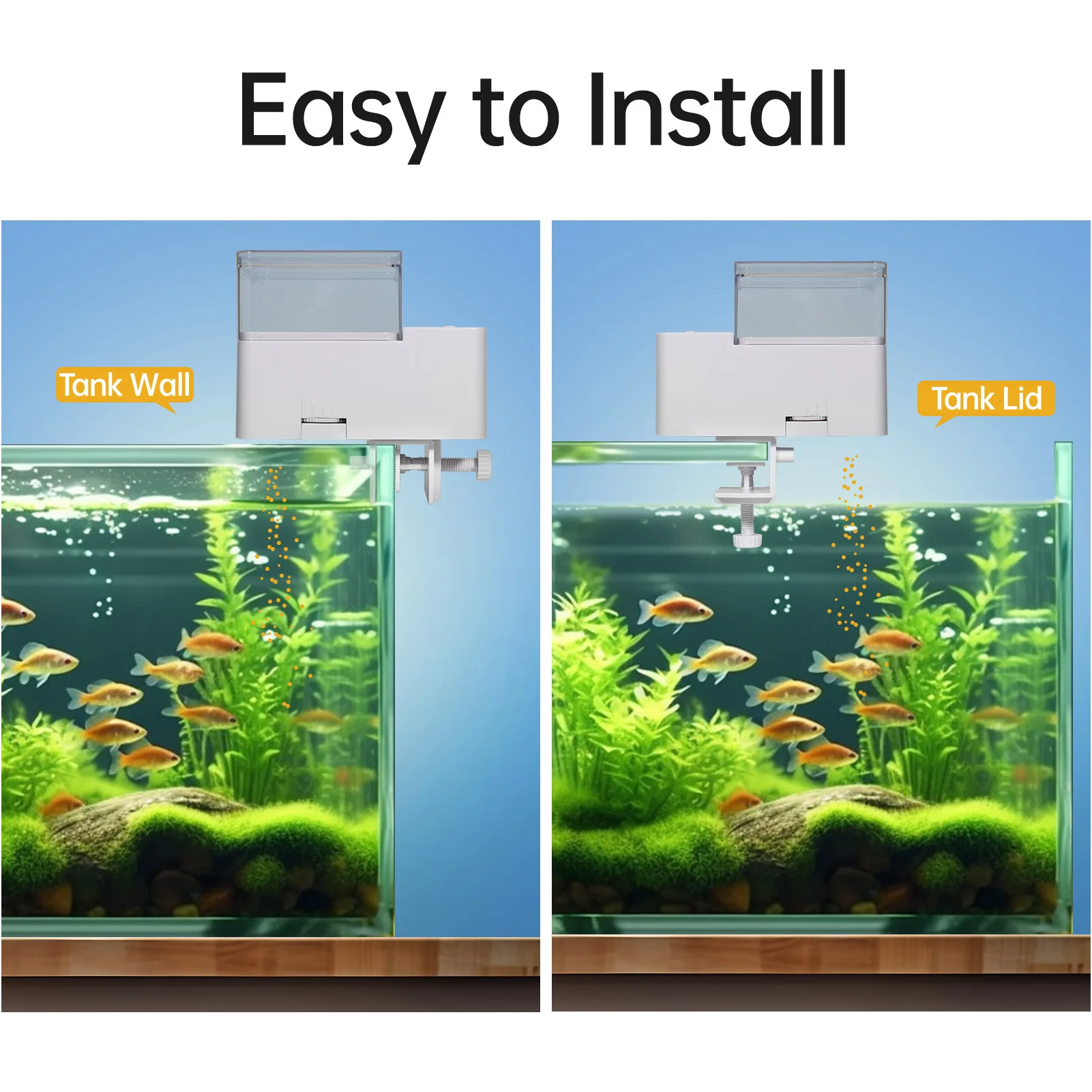 Automatic Fish Feeder 500ml Tank Auto Fish Food Dispenser Timer Feeder Manual Adjustable Outlet for Fish Turtle Food Aquarium - Image 4