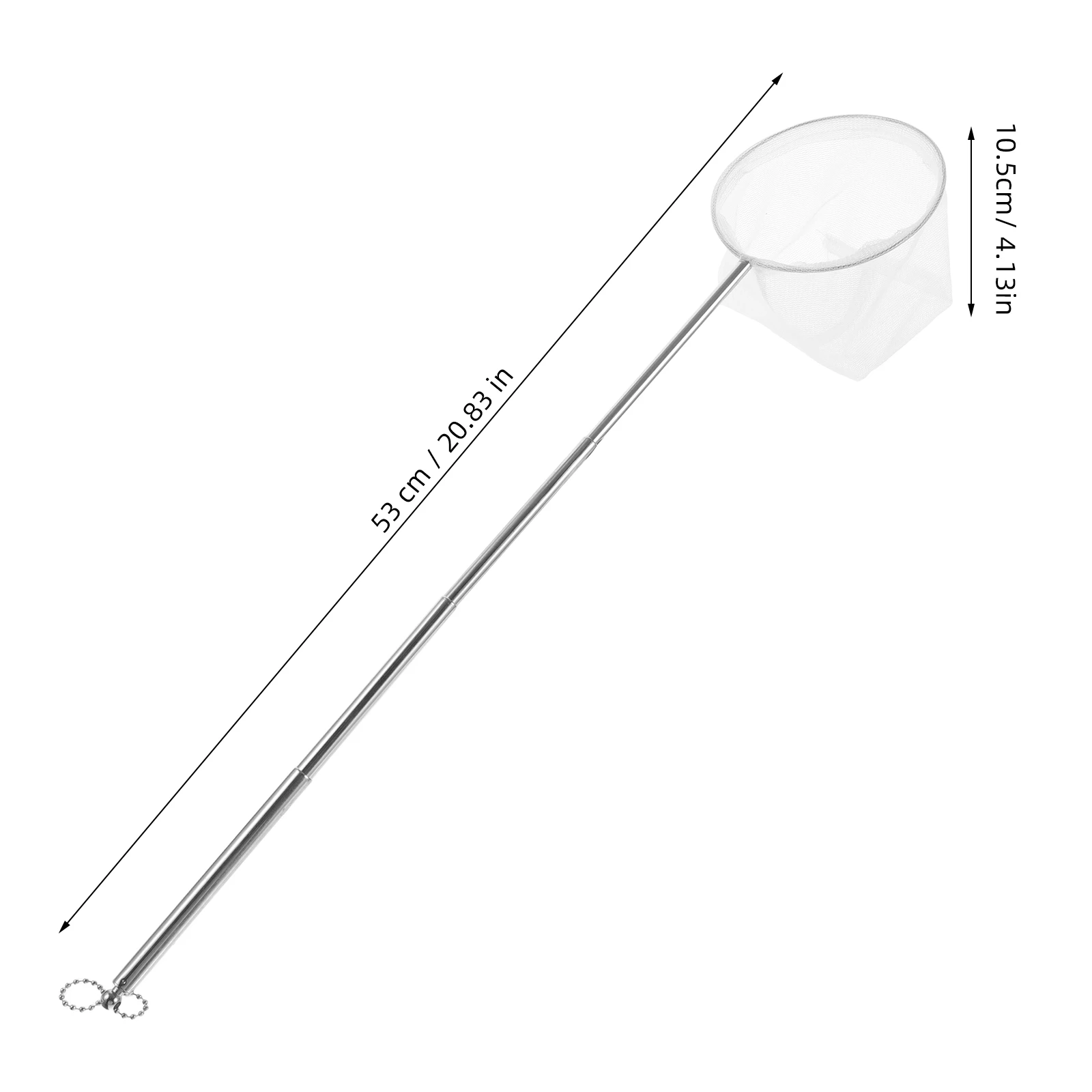 Telescopic Aquarium Fish Shrimp Net With Fine Mesh 3D Stainless Steel Small Fishing Net For Small Fish Tanks Extendable Handle - Image 3