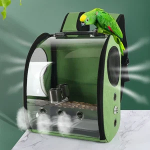 Pet Bird Cage House Parrot Carrier with Feeders Bird Large Space Travel Bag Breathable Portable Bird Cage Accessories