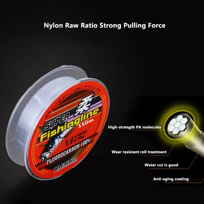 Super Strong Nylon Fishing Line 100M 200M Japanese Monofilament Fishing Wire Transparent Durable Fishing Tackle Fishing Line - Image 2