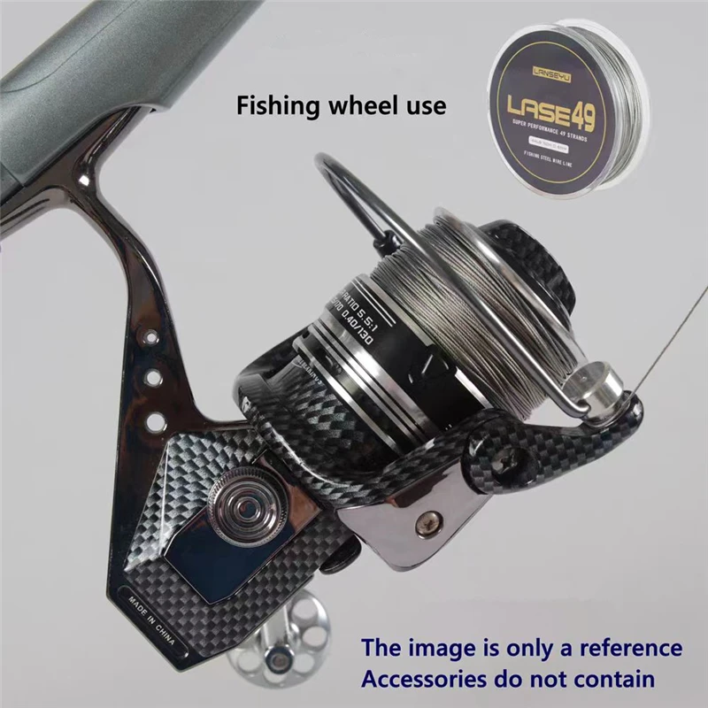 50M Fishing Line, Sea Fishing Coated Stainless Steel Wire, Anti Bite, Wear-Resistant Strong Tensile Strength, 0.6mm-0.8mm - Image 5