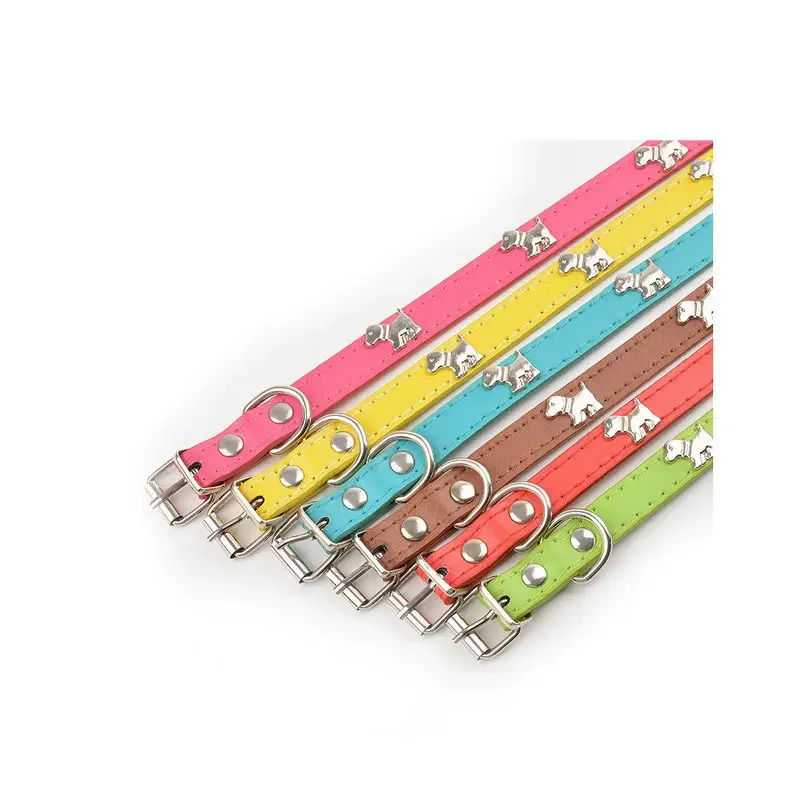 Dog Collars Solid 10 Colors Size Adjustable Suitable for Medium and Small Pets Blue Teddy Red Chihuahua Cat Necklace Puppy Scarf - Image 4
