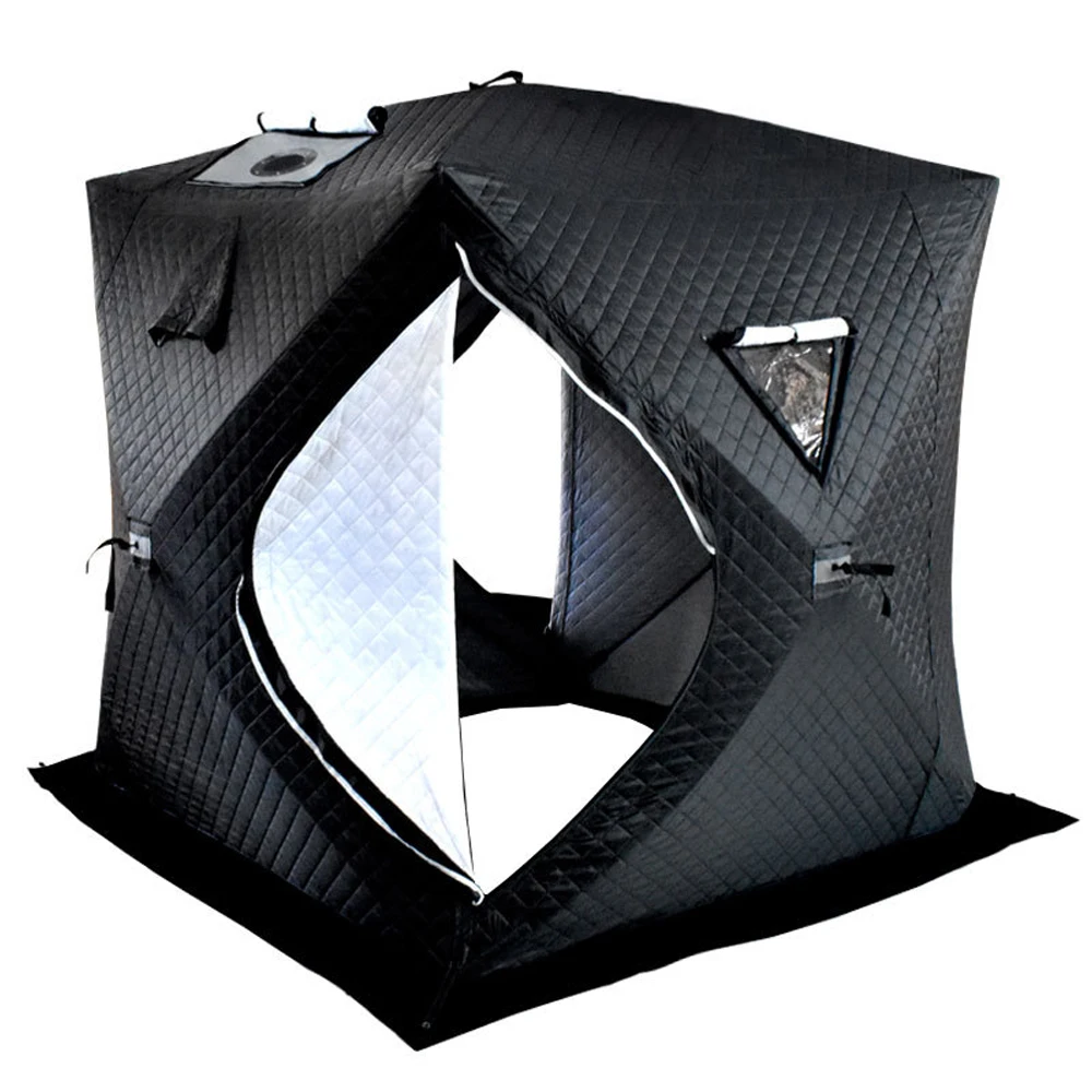 Easy Set-up Winter Fishing Tent Ice Fishing Tent Portable Ice Fishing Shelter Waterproof & Windproof Winter Fishing Equipment - Image 8