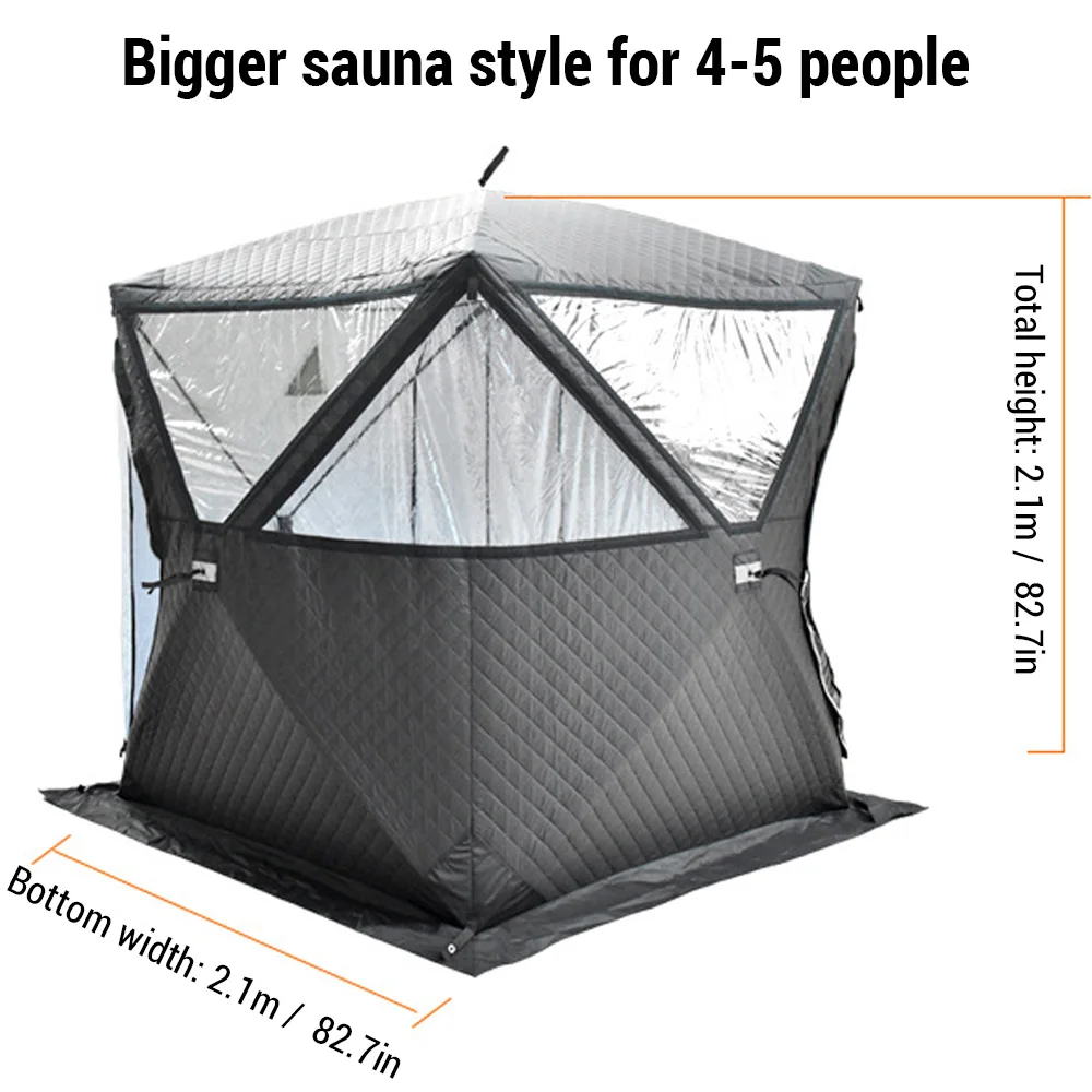 Easy Set-up Winter Fishing Tent Ice Fishing Tent Portable Ice Fishing Shelter Waterproof & Windproof Winter Fishing Equipment - Image 4