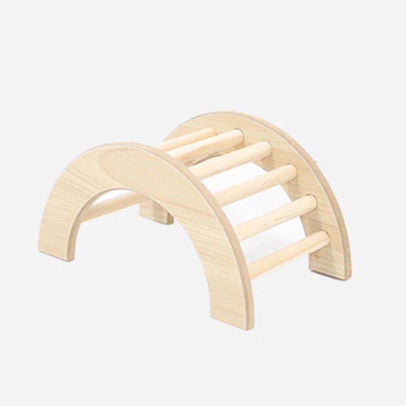 S/M/L Hamster Climbing Ladder Wooden Bridge for Guinea Pigs Rats Small Animals Toys Cage Decor Accessories Szczury Akcesoria - Image 4
