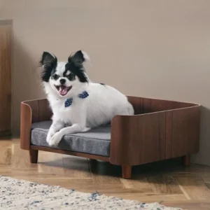 Cat Dog Bed Wooden Kennel Indoor Pet Furniture Floor Modern Simplicity Ceiling Bed Comfortable Durable Furniture Accessories