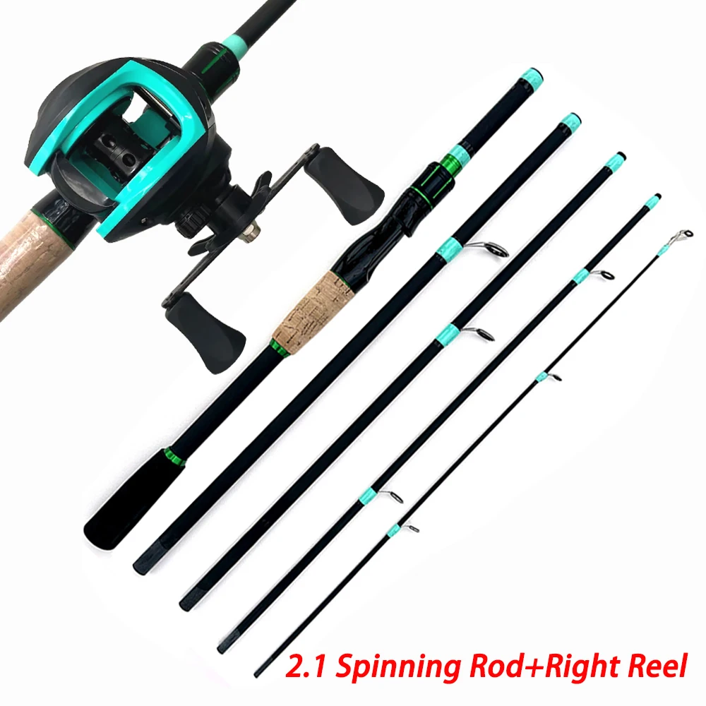 Fishing Rod Reels Combo 4/5Sections ML Action 3.5g-14g Ultralight Trave Rod With Baitcasting Reel Kit Carp Fishing Pesca1.8/2.1m - Image 10