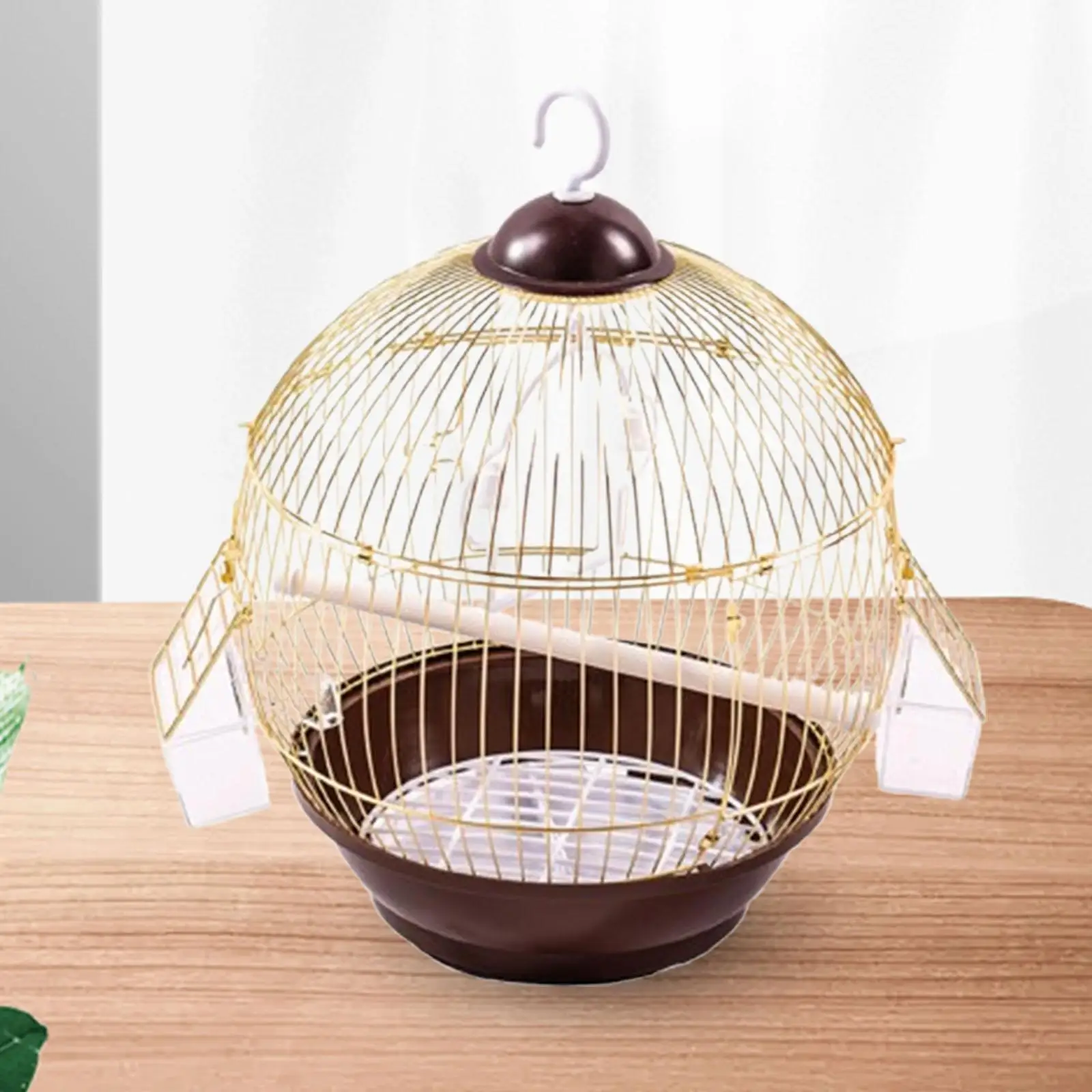 Birdcage with Food Bowl Hanging Indoor Accessories Stand Cage Hanging Cage for Parrot Small Birds Cockatiels Canary Cockatoos - Image 4